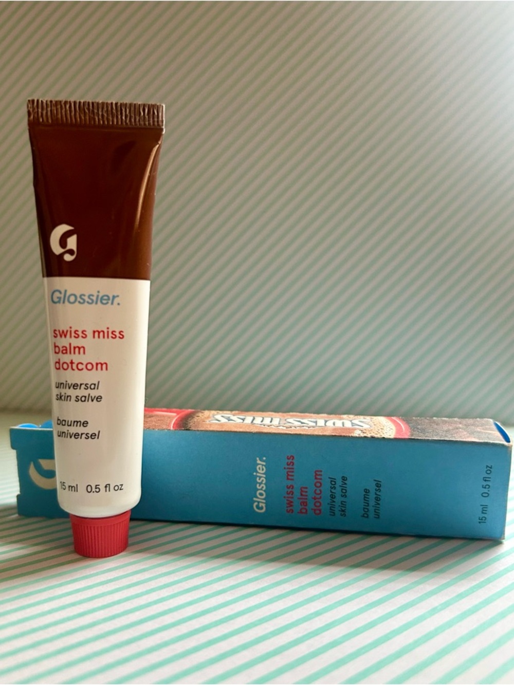 Rare discontinued Glossier Swiss Miss Balm Dotcom BNIB